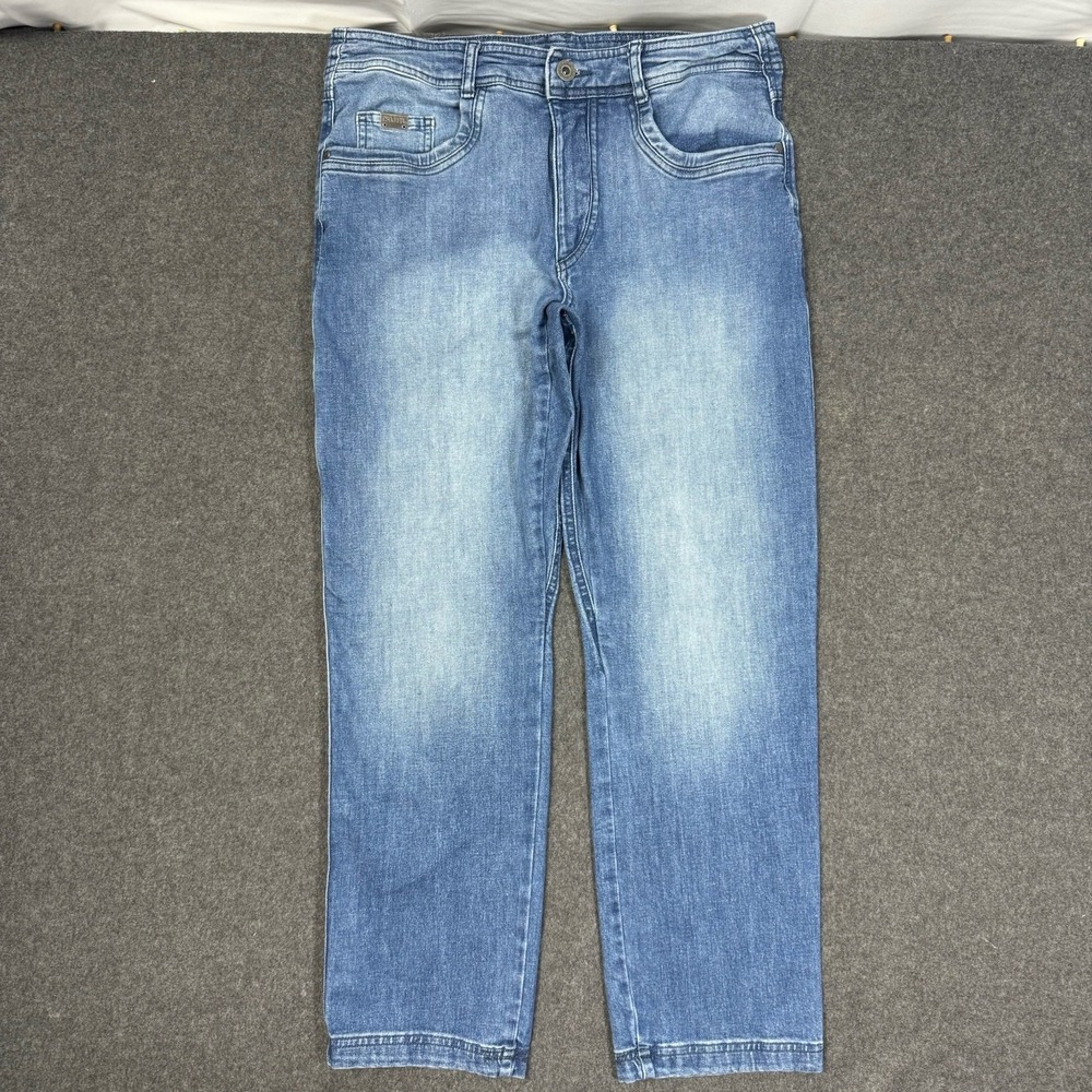KÜHL RYDR Jeans Men's 34x30 Blue Indigo Denim Utility Straight Leg